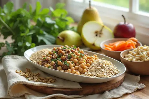 Fibres, légumes, fruits et céréales complètes chaque jour