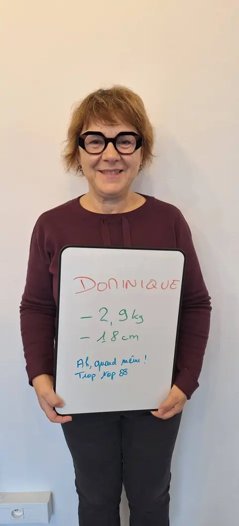 Sur l’ardoise du club, à Dax, une membre affiche son bilan